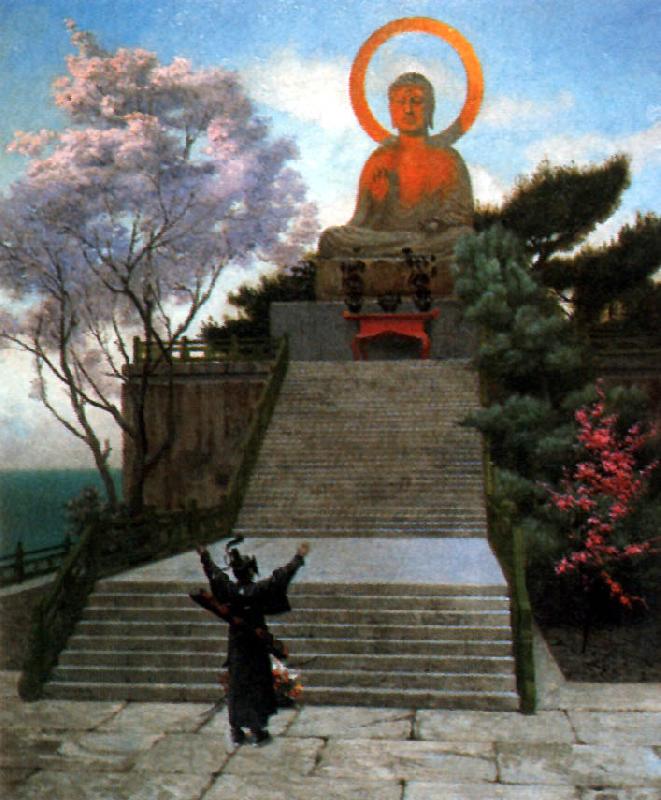 Jean Leon Gerome A Japanese Imploring a Divinity France oil painting art